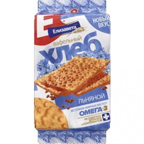 ЕЛИЗАВЕТА, Хлеб вафельный льняной, 55 гр 