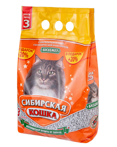 Сибирская Кошка, Супервпитывающий наполнитель 