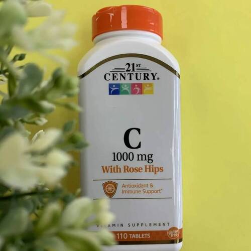 21st Century Витамин С с Шиповником 1000 мг, 110 таблеток
