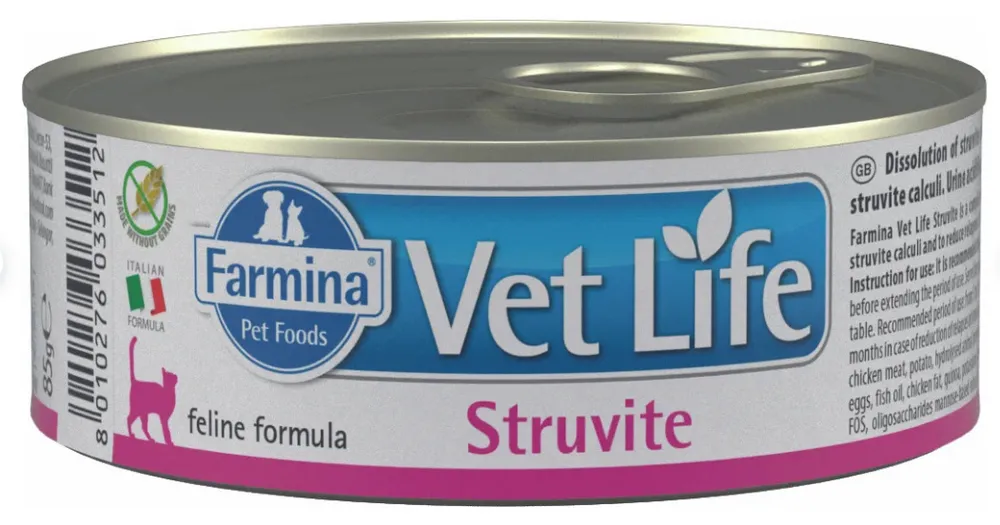 Farmina, Vet Life, Паштет для кошек всех пород, При струвитах, 85 г 