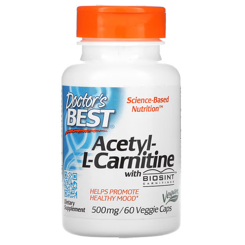 Doctors Best Doctors Best ацетил-L-карнитин с карнитинами Biosint, 500 мг, 60 вегетарианских капсул