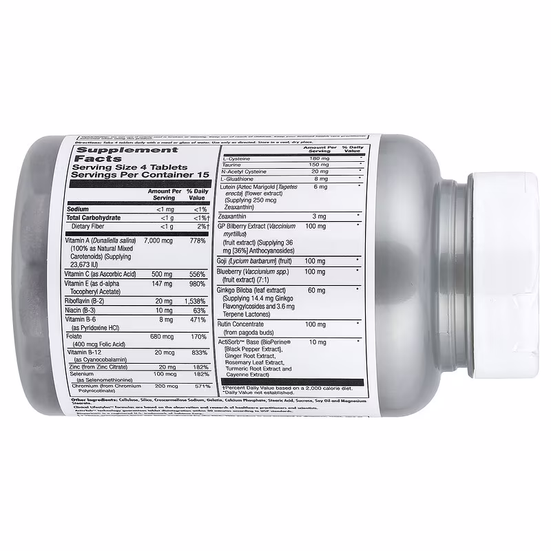 KAL, Eye Formula Plus, Витамины для Глаз, 60 таблеток