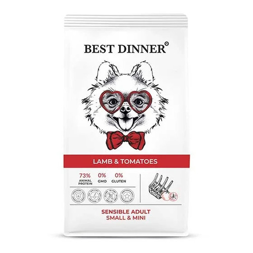 Best Dinner, Adult Sensible Mini, Сухой корм для собак мелких пород склонных к аллергии, 10 кг