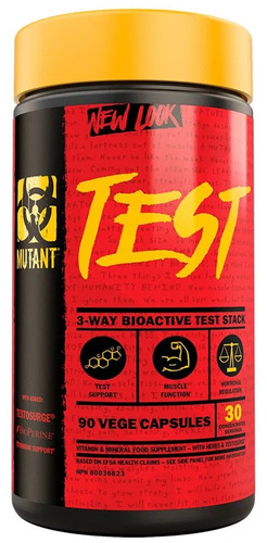 Mutant Nutrition Mutant Test, Для Повышения Тестостерона, 90 капсул