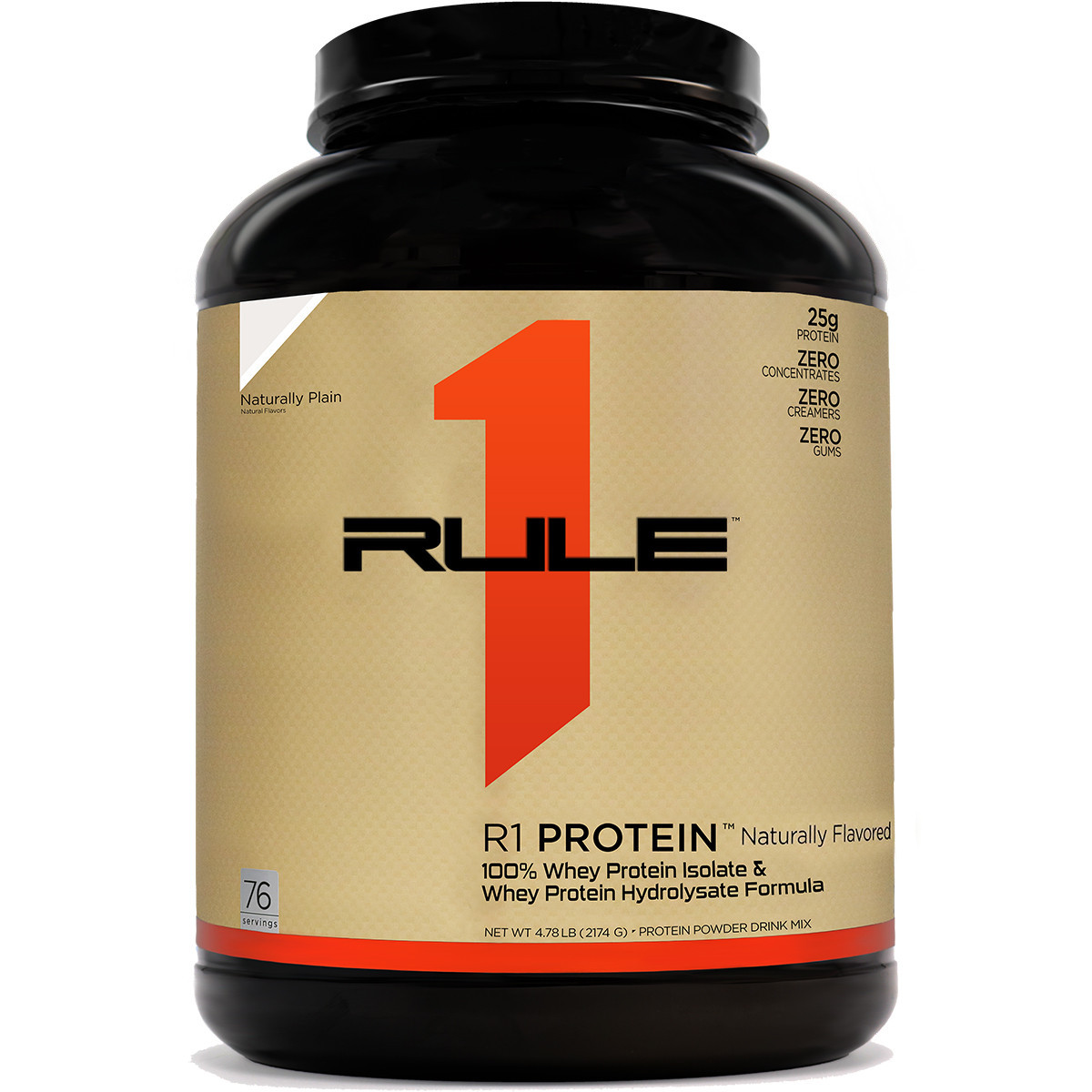 RULE1, Протеин, без лактозы и сахара, Protein Natural 908 гр,  (2 lbs.)	