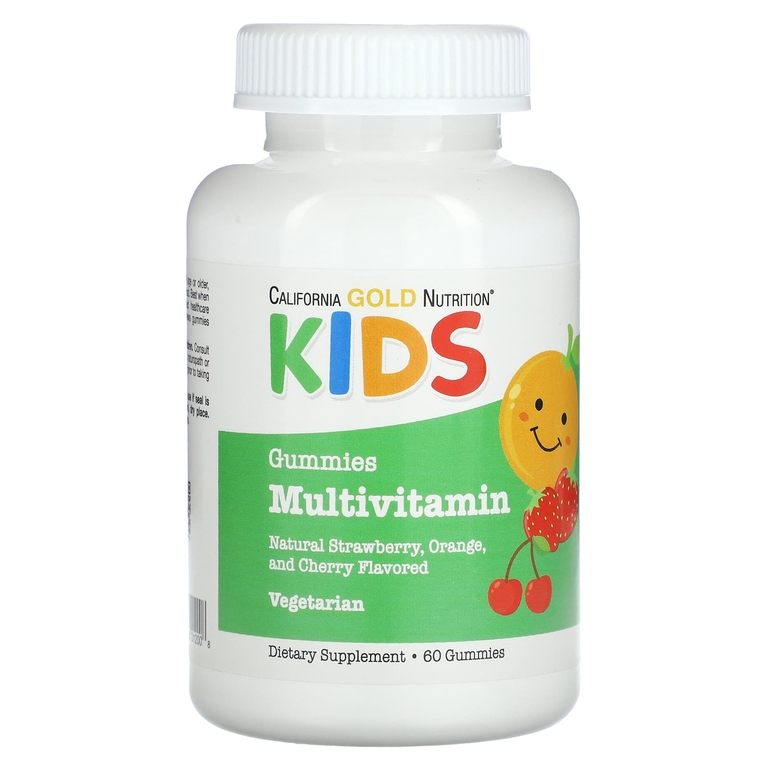 California Gold Nutrition Мультивитамины с минералами для детей, 60 жевател. таблеток