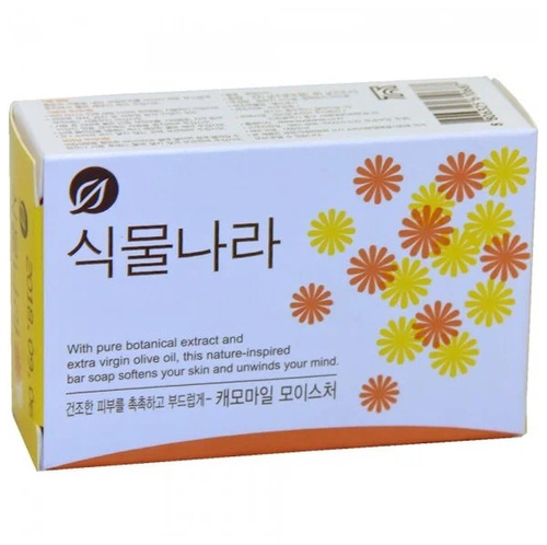 CJ LION, Мыло УВЛАЖНЯЮЩЕЕ с экстрактом Ромашки, Shingmulnara Botanic Nation Camomile Moisture 100 гр