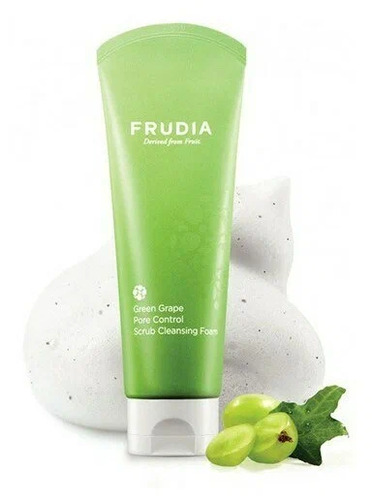 FRUDIA Пенка-скраб для умывания с экстрактом винограда, Green Grape Pore Control Scrub