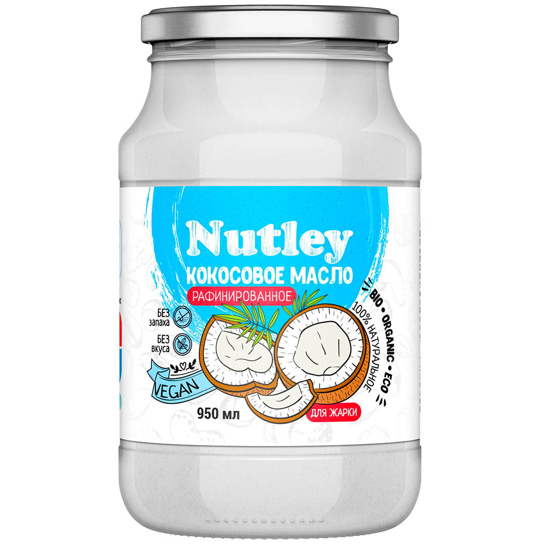 Nutley Кокосовое масло рафинированное, 950 мл 