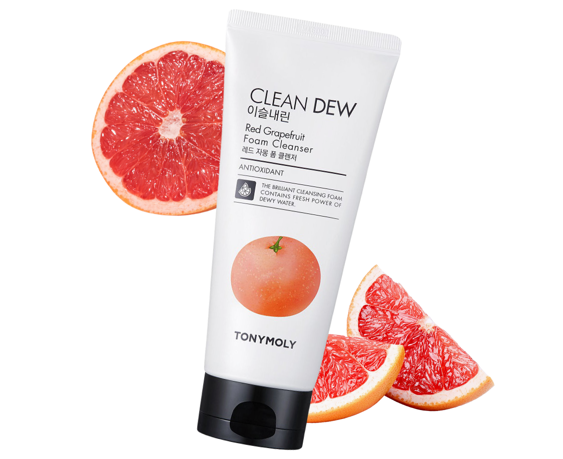 Tony Moly Clean Dew Red Grapefruit Foam Cleanser, Пенка для умывания с экстрактом грейфрута 180 мл