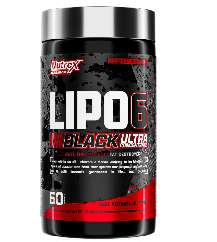 Nutrex Жиросжигатель, Lipo-6 Black Ultra Concentrate Fast Acting Liqui-Caps 60 капсул 