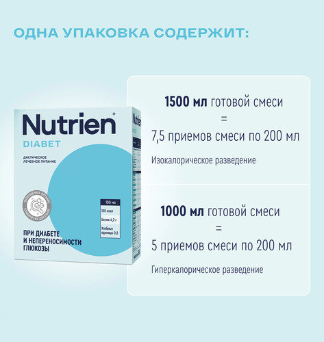 Nutrien, Нутриэн Диабет с нейтральным вкусом 320 гр