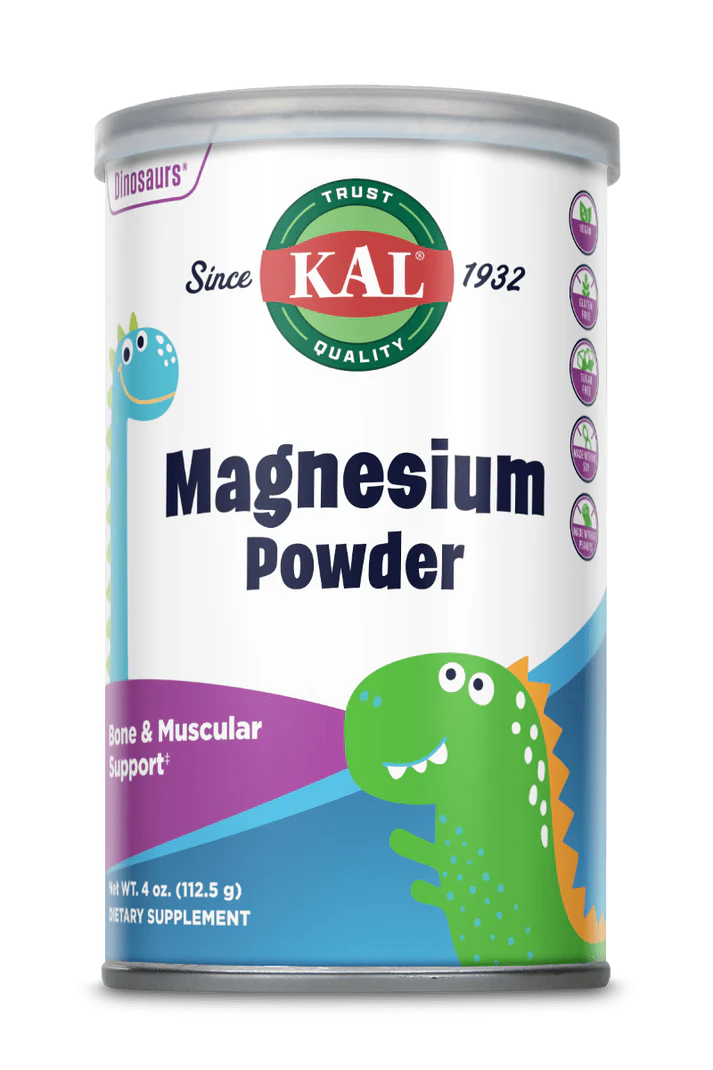 KAL, Dinosaurs, Магний Цитрат для Детей, 112,5 грамм 