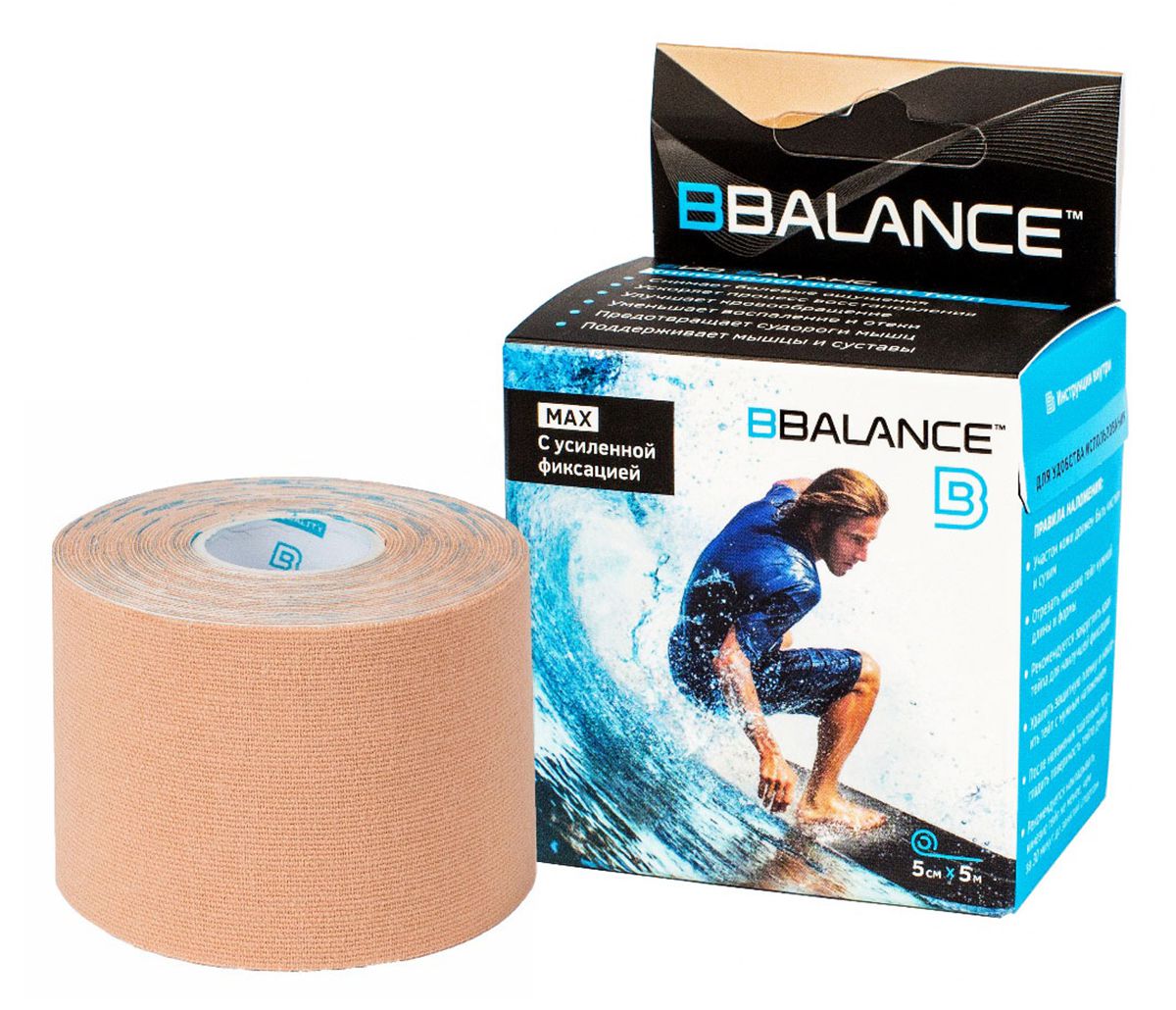 BBTape Кинезио тейп, SILK MAX 5см*5м 