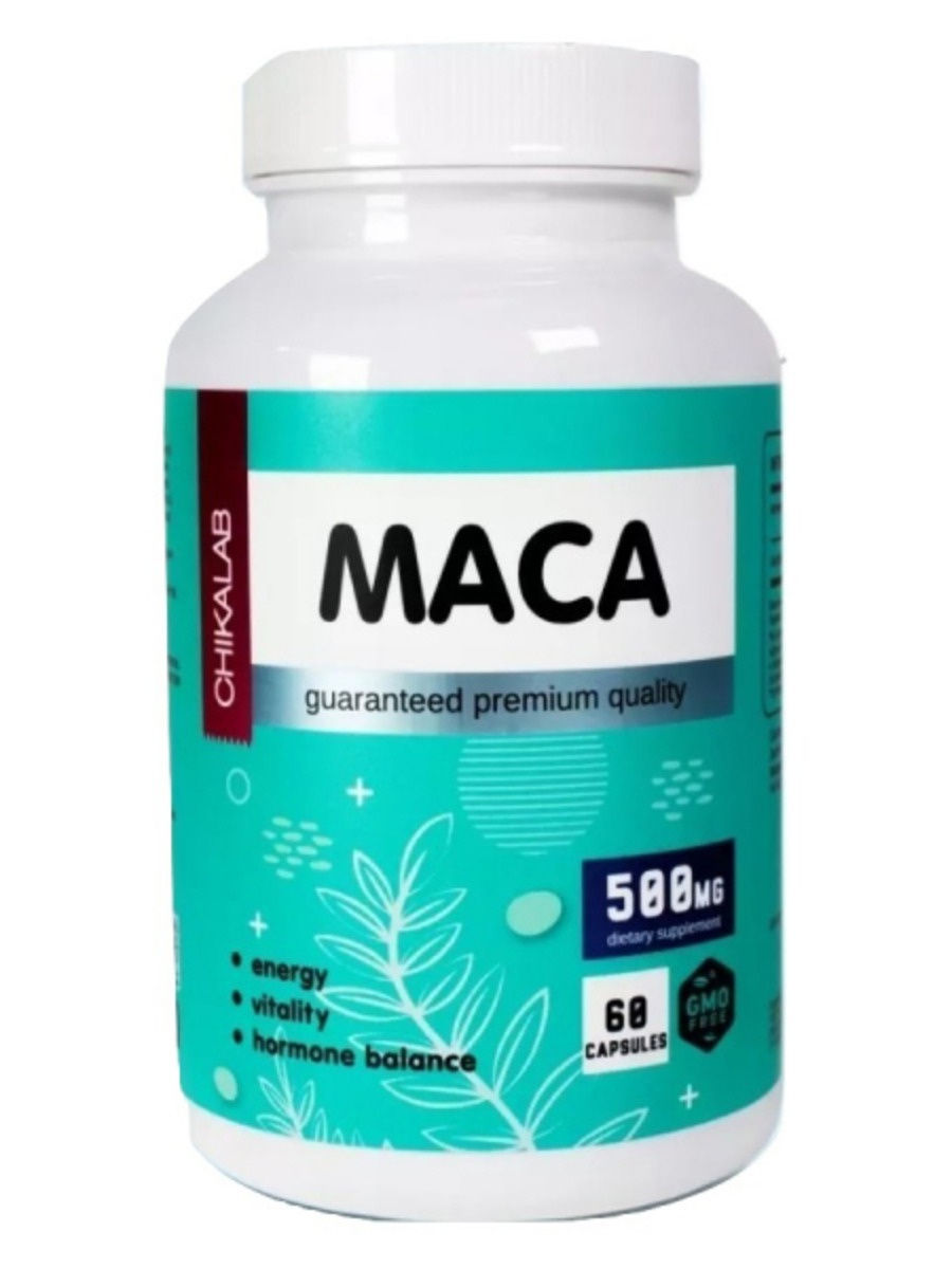 CHIKALAB Мака перуанская 500 мг, 60 капсул