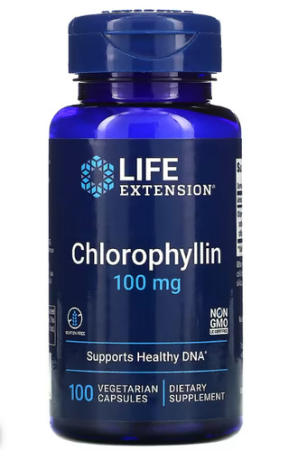 Life Extension Хлорофиллин 100 мг, 100 вегетарианских капсул