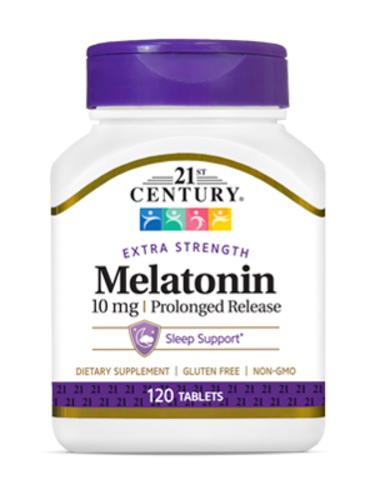 21st Century Мелатонин с пролонгированным высвобождением 10 мг, 120 таблеток