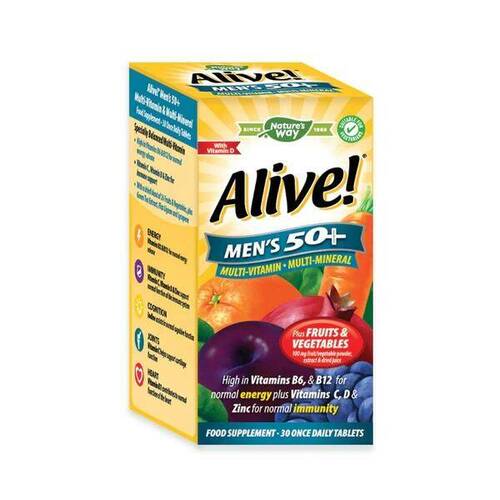 Nature's Way Мультивитамины для Мужчин 50+, Alive! Men's Gummy 60 жевательных таблеток