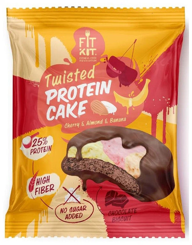 Fit Kit Протеиновое печенье, TWISTED CAKE 70 гр