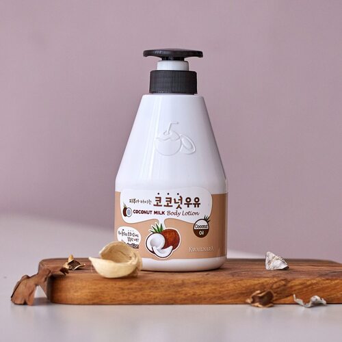Welcos Kwailnara Coconut Milk Body Lotion, Лосьон для тела с кокосовым молочком 560 мл
