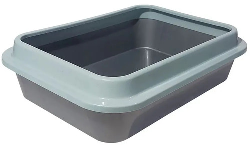 Сибирская Кошка, Туалет для кошек, СЕРЕБРО с бортиком, глубокий 1 шт 