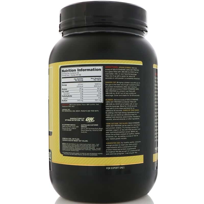 Optimum Nutrition Протеин Соевый, Gold Standard 915 гр