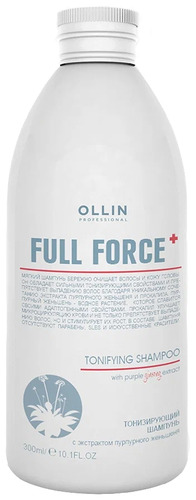 OLLIN Professional Full Force Тонизирующий шампунь с экстрактом пурпурного женьшеня, 300 мл