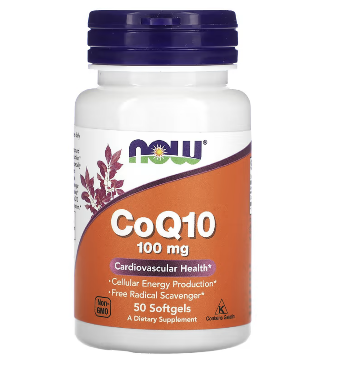 Now Foods Коэнзим Q10 100 мг, 50 капсул 