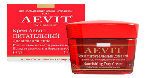 LIBREDERM AEVIT Крем Питательный дневной для нормальной и комбинированной кожи 50 мл