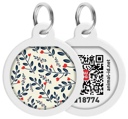 WAUDOG, Адресник Smart ID c QR-паспортом, Металл, Рисунок 