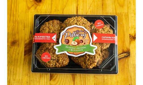 Pilberg Bakery Печенье овсяное с фундуком, 250 гр