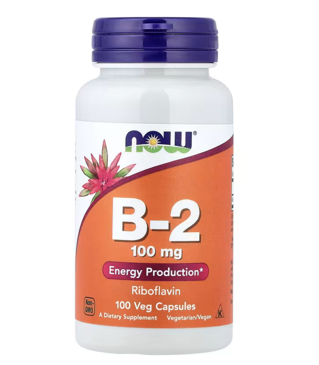 Now Foods Витамин В-2 100 мг, 100 капсул в Казахстане