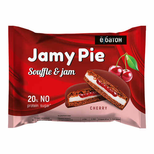 Ё|батон Протеиновое печенье Jammy pie в шоколадной глазури, 60 гр