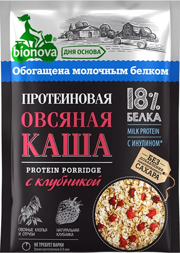 Bionova Каша овсяная классическая протеиновая, 40 гр
