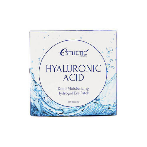 ESTHETIC HOUSE Гидрогелевые патчи д/г гиалурон, HYALURONIC ACID HYDROGEL EYE PATCH, 60 шт