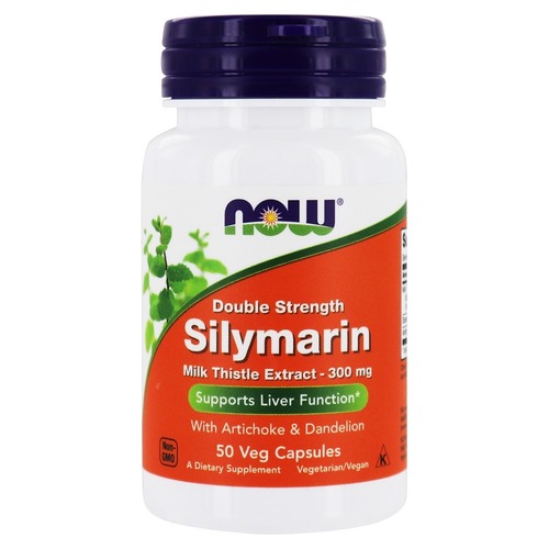 Now Foods Силимарин, Silymarin 300 мг 50 капсул