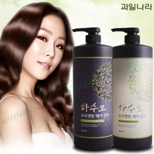 Welcos Hasuo Oriental Hair Conditioner, Кондиционер с экстрактом горца многоцветкового 1500 мл