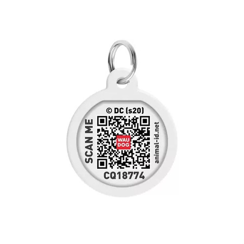 WAUDOG, Адресник Smart ID c QR-паспортом, Металл, Рисунок 