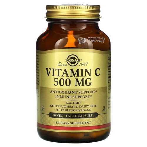 Solgar Витамин C 500 мг, 100 капсул