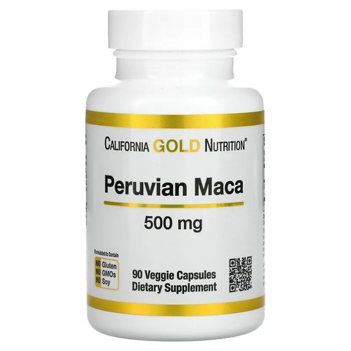 California Gold Nutrition, Мака перуанская, 500 мг 90 вегетарианских капсул