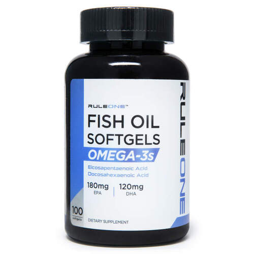 RULE1, Рыбий Жир, Omega-3 Fish Oil 100 капсул	