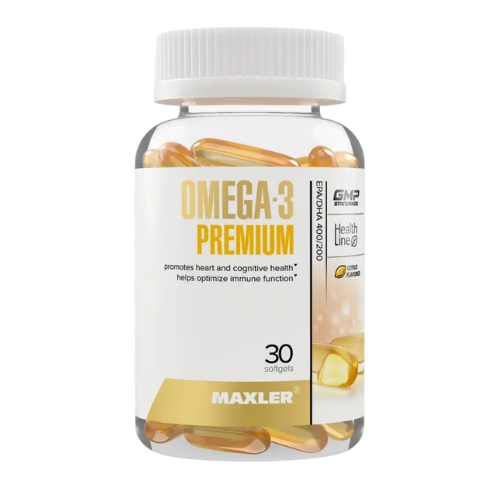 Maxler Омега-3, Premium 650 мг, 30 капсул 