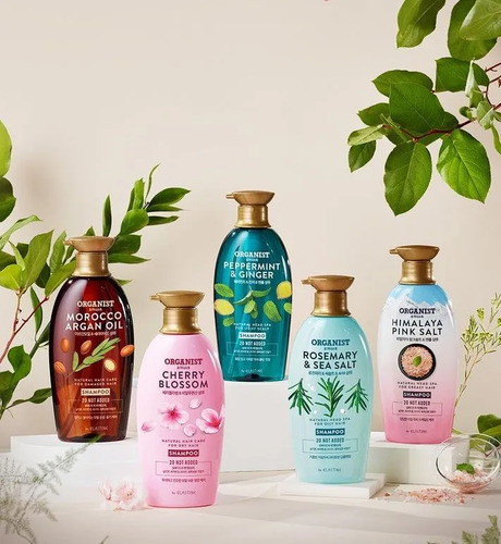 Organist Шампунь для Жирных Волос с Розмарином и Морской Солью, Rosemary & Sea Salt Shampoo 500ml