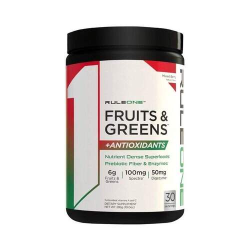 RULE1, Антиоксидант, Fruit & Greens + Antioxidants 285 гр		