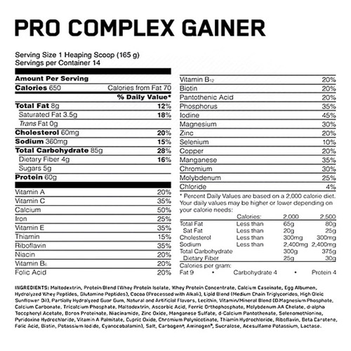 Optimum Nutrition Гейнер, Pro Gainer 2310 гр