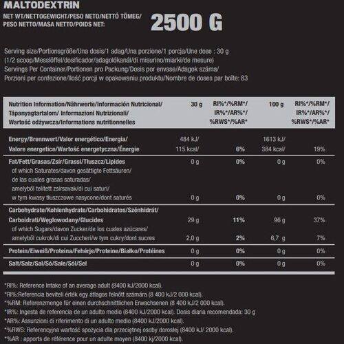 Scitec Nutrition Maltodextrin, Мальтодекстрин 2500 гр