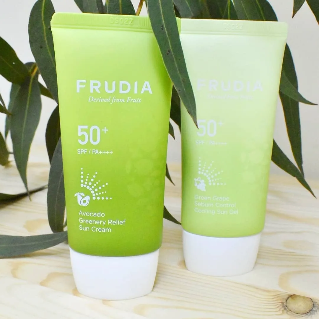 FRUDIA Солнцезащитный крем Восстанавливающий с авокадо SPF50+/PA+++ Avocado Relief Sun Cream 50 гр 