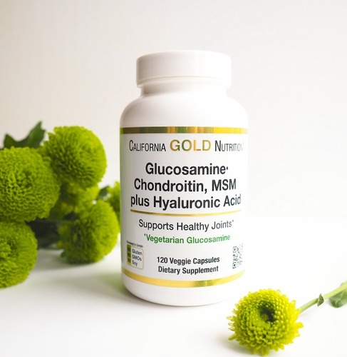 California Gold Nutrition глюкозамин хондроитин msm плюс гиалуроновая кислота, 120  капсул
