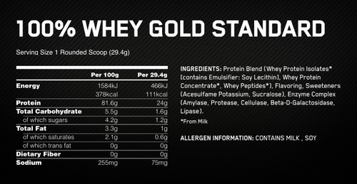 Optimum Nutrition Протеин, 100% Whey Gold Standard 4540 гр