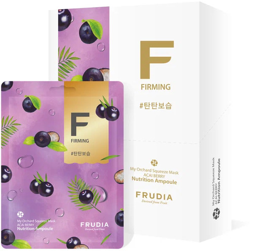 FRUDIA Маска тканевая Бодрящая с ягодами асаи, My Orchard Squeeze Mask Acai Berry Vegan 10 шт
